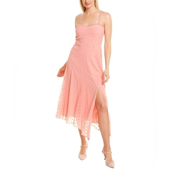 REBECCA TAYLOR Dot Embroidered Crinkle Chiffon Maxi Sundress - Picture 5 of 15